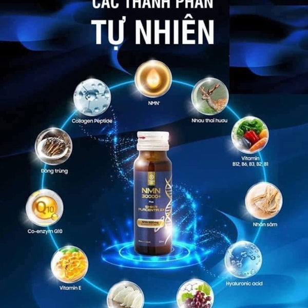 Combo 3 tặng 1 - NMN 30000+ Shika Placenta Ex , exp 20261127
