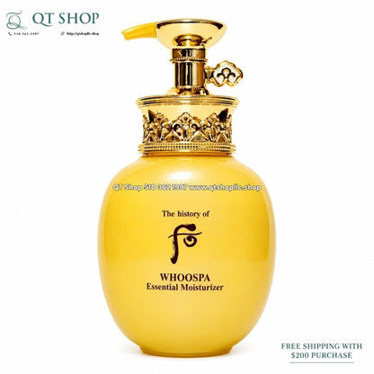 WHOO - Dưỡng Body Whoospa Essential Moisturizer 220ml - TÁCH SET - EXP 2029.04