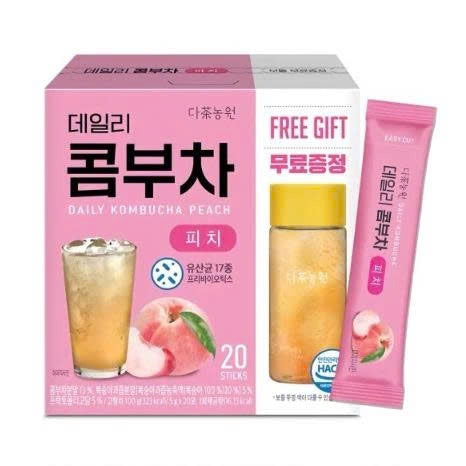 Kombucha ĐÀO - 20 tép tặng 1 bình