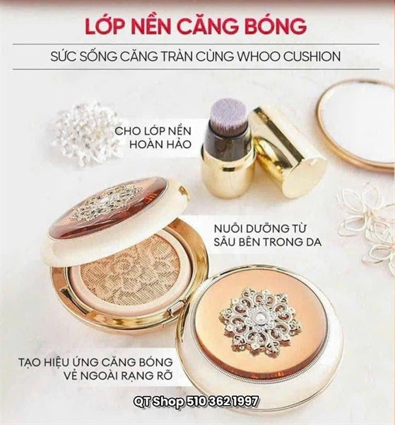 THE WHOO - Phấn Cushion Hoa Hiên - Tone 21 kèm set quà