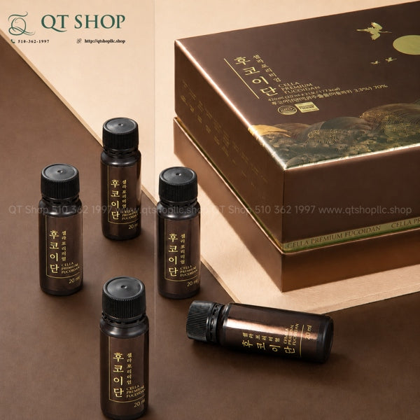CELLA - Nước Premium Fucoidan HQ - 21 ống - MỚI - EXP 202812