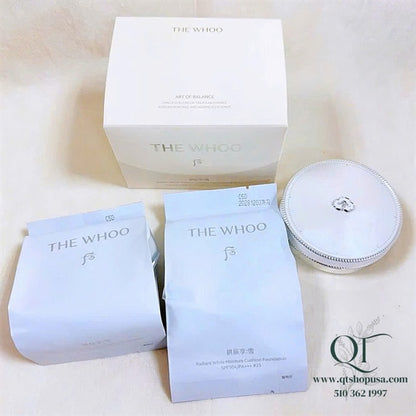 THE WHOO - Cushion Whoo Trắng #21 - Tặng kèm 2 lõi - EXP 202812