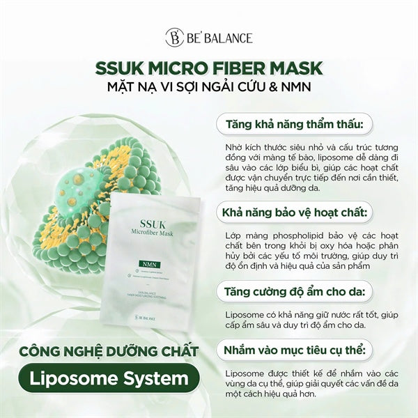 Mask Bebalance Ngải Cứu NMN - 10ea