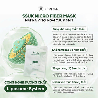 Mask Bebalance Ngải Cứu NMN - 10ea