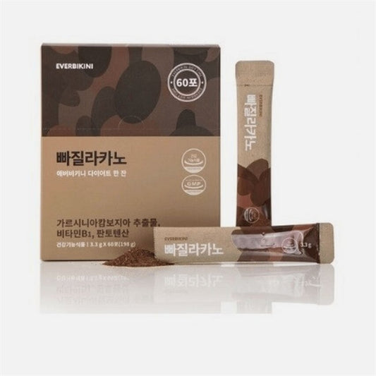 Cà phê giảm cân EverBikini Hàn Quốc - 60 gói - EXP 20271218