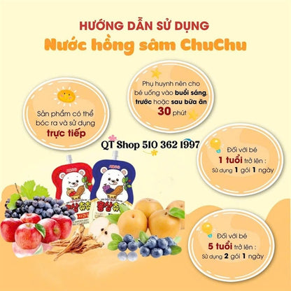 *LM 3* - Kids - Chuchu Xanh 10 ea - BỎ HỘP - exp 2027.05
