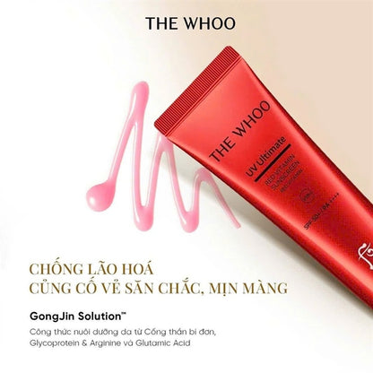 THE WHOO - Set KCN Whoo Đỏ UV Red Vitamin Sunscreen - 75ml - EXP 202806