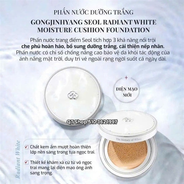 THE WHOO - Cushion Whoo Trắng - tone #23 - tặng 1 lõi - EXP 202801