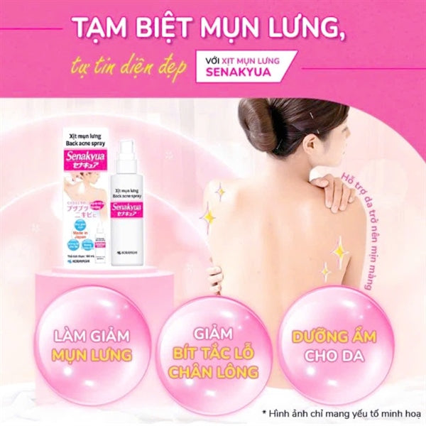 KOBAYASHI - Xịt Mụn Lưng Senacure Japan - 100ml - EXP 202806