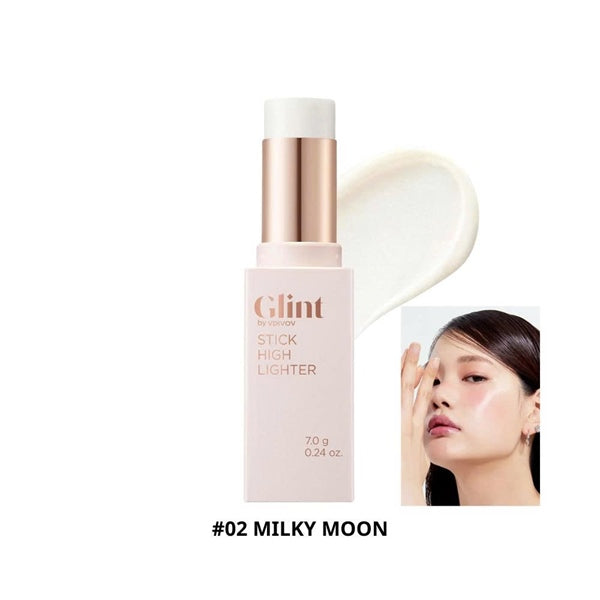 Glint Stick Highlighter 02 Milky Moon - Phấn nhũ bắt sáng dạng thỏi - EXP 202705
