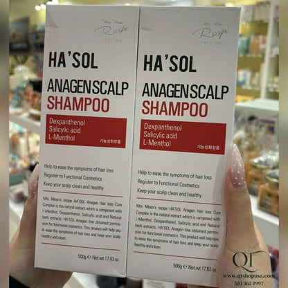 HA'SOL - Dầu gội Anagen Scalp Shampoo - 500g - EXP 202811