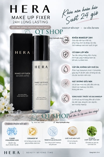HERA - Xịt Makeup Fixer 24H Long Lasting 30ml - EXP 202804