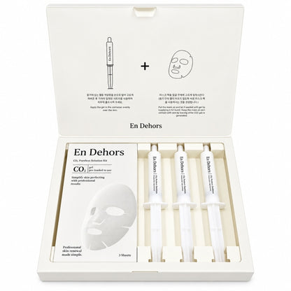 BỎ HỘP - Set Thải Độc - En Dehors CO2 Poreless - 3 mask + 3 ống- EXP 202802