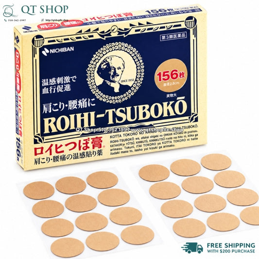NICHIBAN - Dán Huyệt Đạo Roihi Tsuboko Japan - 156 miếng - EXP 2028.01