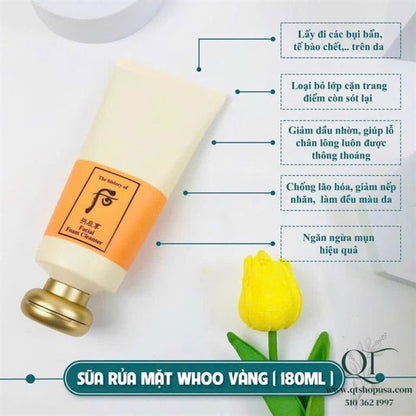 WHOO - SRM Whoo Vàng (mẫu cũ) - 180ml