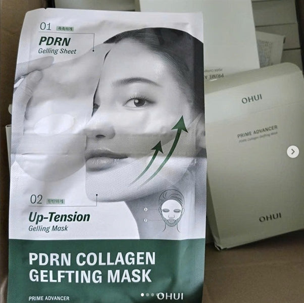 * OHUI - Mask Ohui Xanh Prime Advancer PDRN Collagen Gelfting - 4ea - EXP 20280330