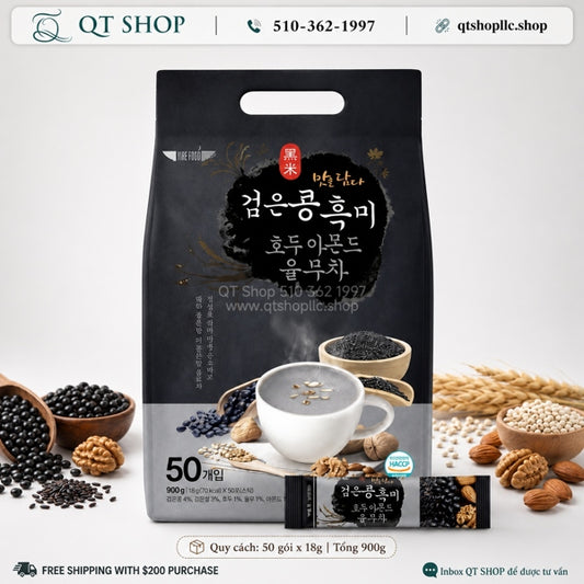 DAMTUH - *LM 1* - Ngũ Cốc Mè Đen Hàn Quốc – Bịch 50 gói - EXP 2028.03