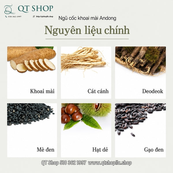 ANDONG - Ngũ Cốc Loại Ngon MỚI - Khoai mài Andong Yam Health Meal - 1.35kg - exp 202803