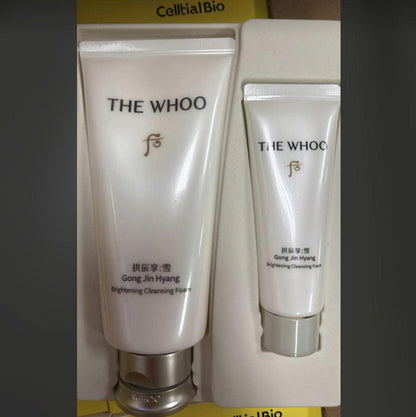 THE WHOO - Set SRM Whoo Trắng MỚI - Brightening Cleansing Foam - 180ml + 40ml - EXP 202907
