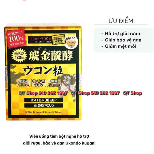 Viên uống nghệ Kugani hộp 140 gói - Japan - EXP 202706