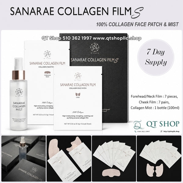 Set Mask Collagen Film 7ea + Mist SANARAE