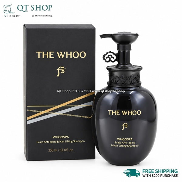 THE WHOO - Dầu gội Đông Y Whoospa Scalp Anti-Aging & Hair Lifing Shampoo - 350ml - EXP 202811