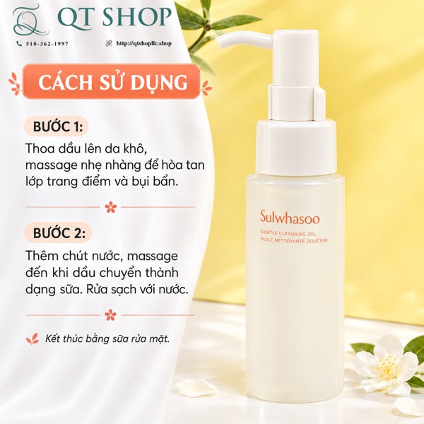 SULWHASOO - Mini Dầu Tẩy Trang Cleansing Oil - 50 ml - EXP 20290323
