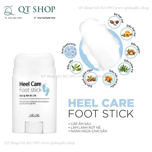 RIRE - Thanh Lăn Gót Chân Heel Care Foot Stick 22g - EXP 202804
