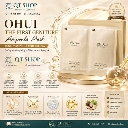 OHUI - Mask Vàng Ohui The First Geniture Ampoule Mask - 1 miếng - EXP 202904