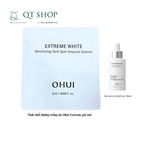 OHUI - Sample Extreme White MelaToning Dark Spot Ampoule Essence - 120 gói - EXP 202709