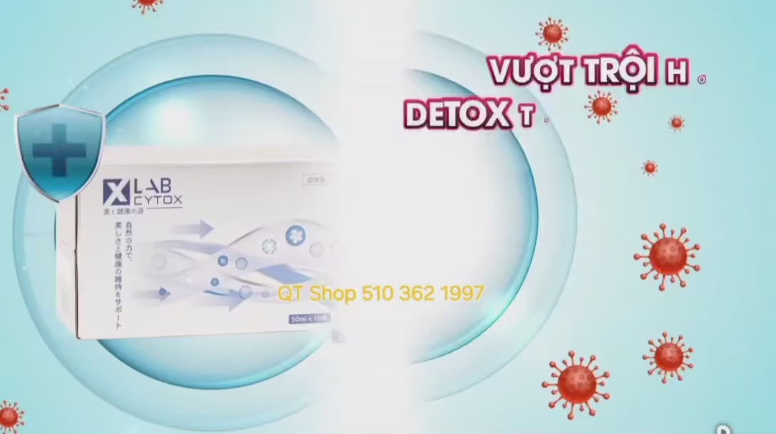 Xlab Cytox Nước Uống Thải Độc Tế Bào - Japan (Hộp 10 chai)