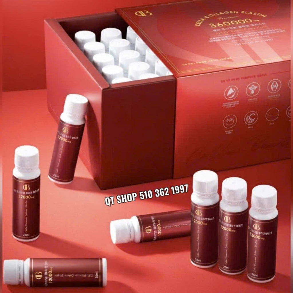 Nước uống Cella Collagen Elastin 360.000mg - Hộp 30 lọ x 25ml