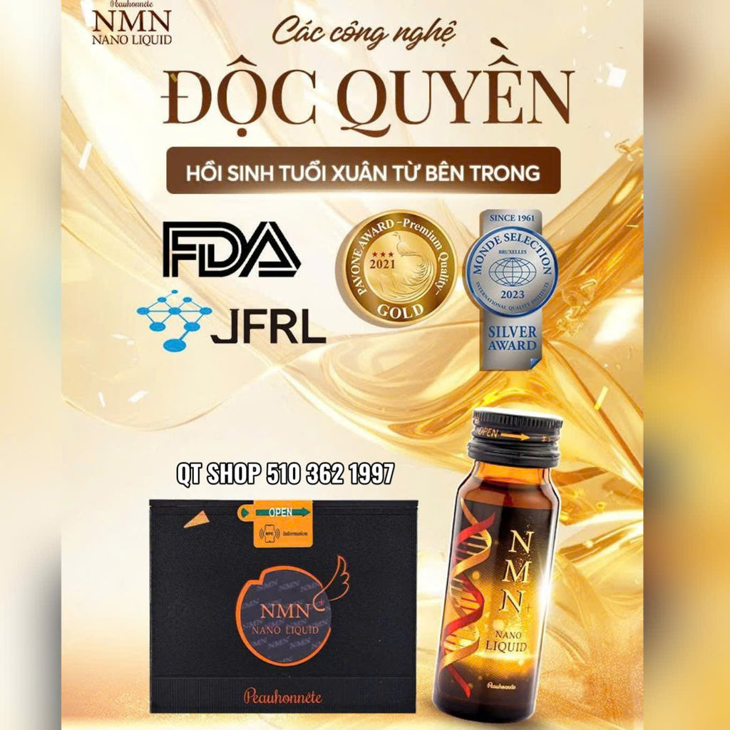 Nước uống NMN NANO Liquid 12000 - Japan - Hộp 12 chai