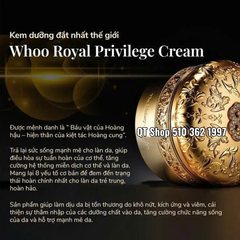 Set Kem Hoàng Hậu 2000$ - YE HEON BO ROYAL PRIVILEGE CREAM