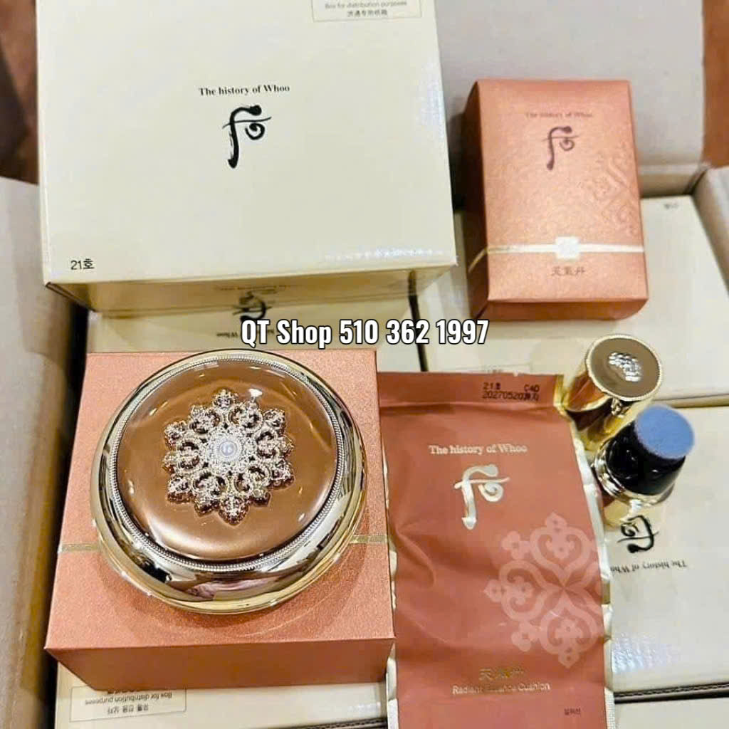 Phấn Cushion Hoa Hiên - Tông #21 - Tặng 1 Lõi - Cheongidan Essence Cushion SPF50+/PA+++