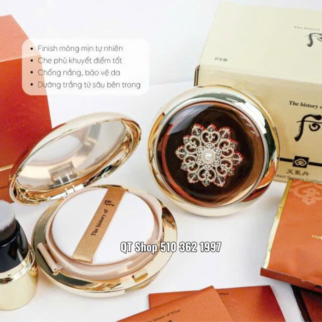 Phấn Cushion Hoa Hiên - Tông #21 - Tặng 1 Lõi - Cheongidan Essence Cushion SPF50+/PA+++