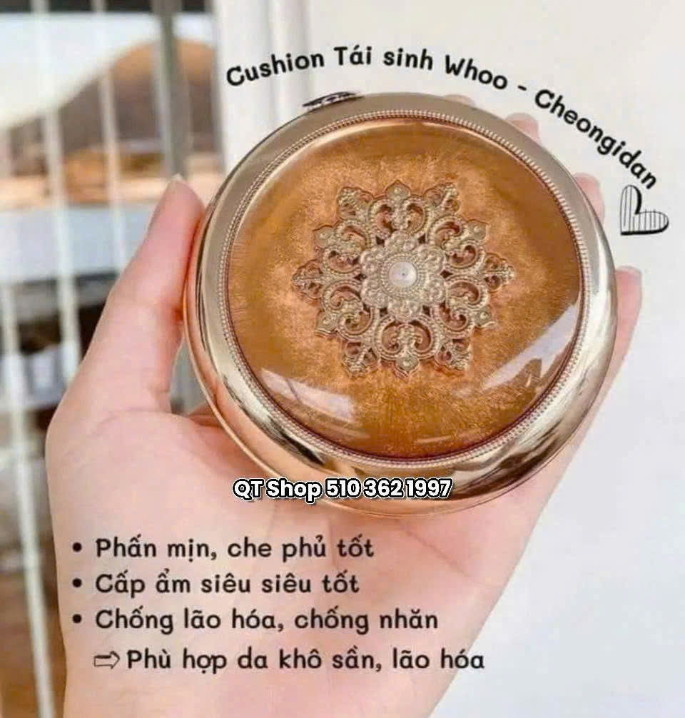 Phấn Cushion Hoa Hiên - Tông #21 - Tặng 1 Lõi - Cheongidan Essence Cushion SPF50+/PA+++