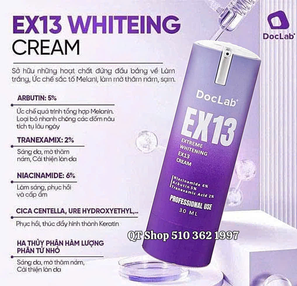 DocLab - EX13 Cream - Kem Trị Nám 30ml