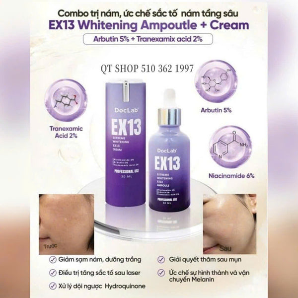 DocLab - EX13 Ampoule - Serum Trị Nám 50ml