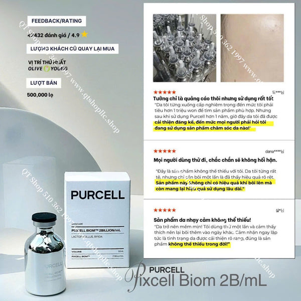Tinh Chất Men Vi Sinh PURECELL Pixcell Biom 2 Billion/mL